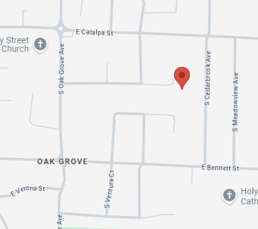 Google Maps view of Oak Grove neighborhood, highlighting its charm and community.