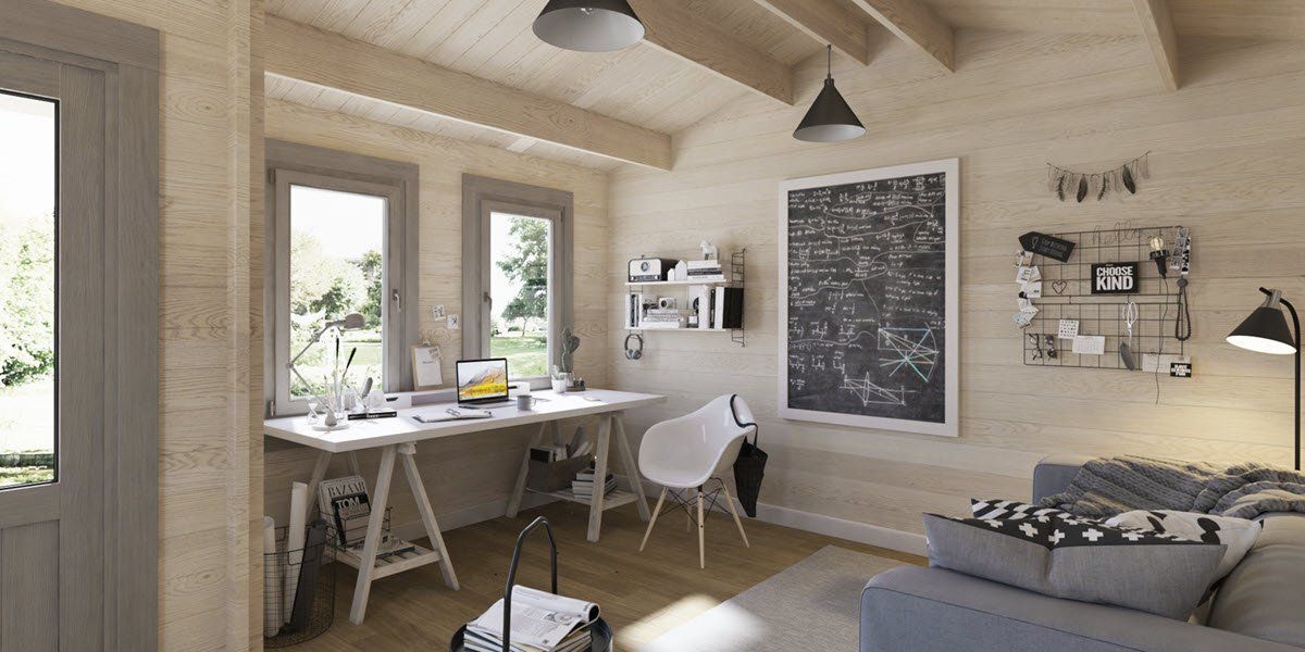 Light and Airy Garden Office Space