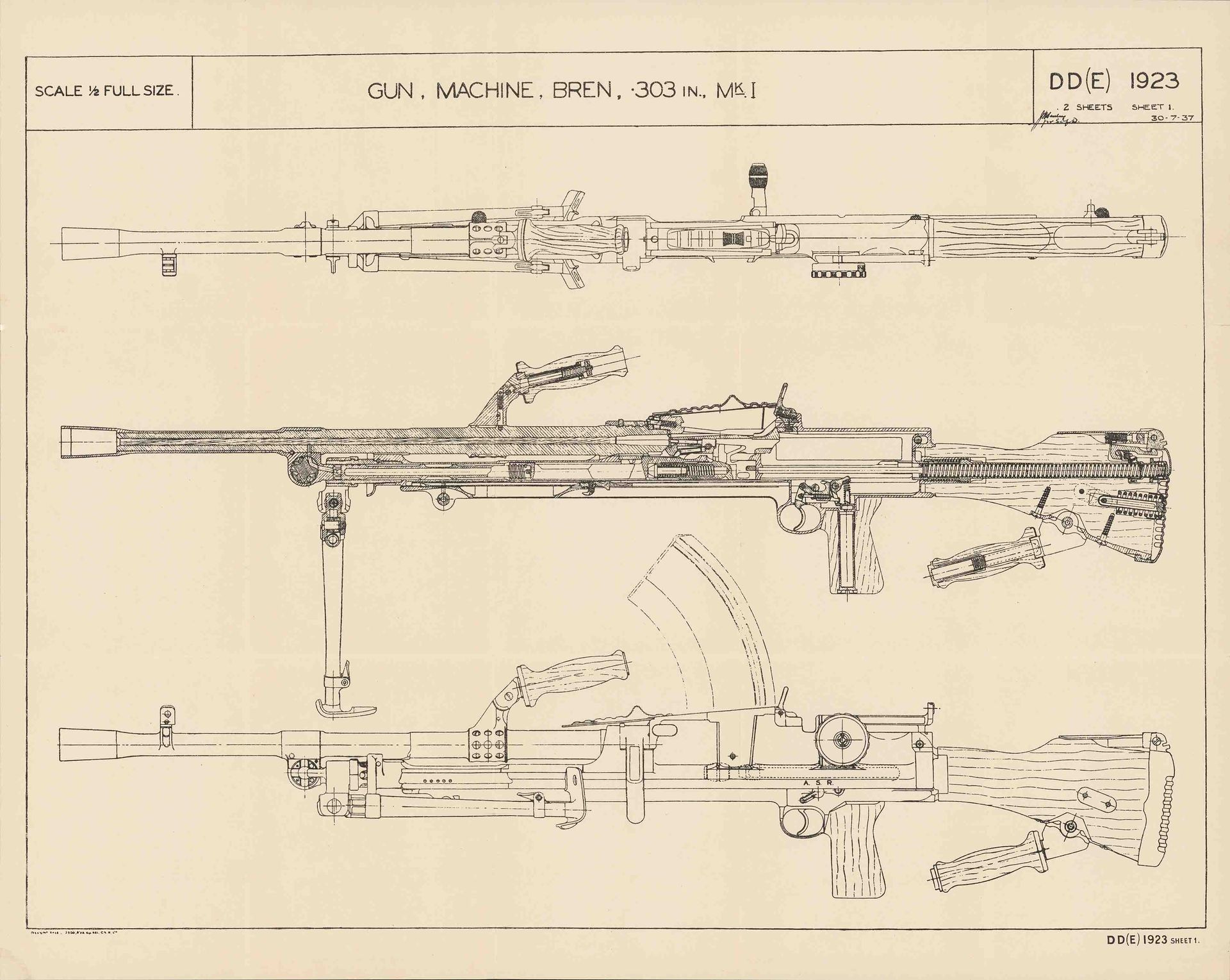 Bren Machine Gun .303 Mk 1