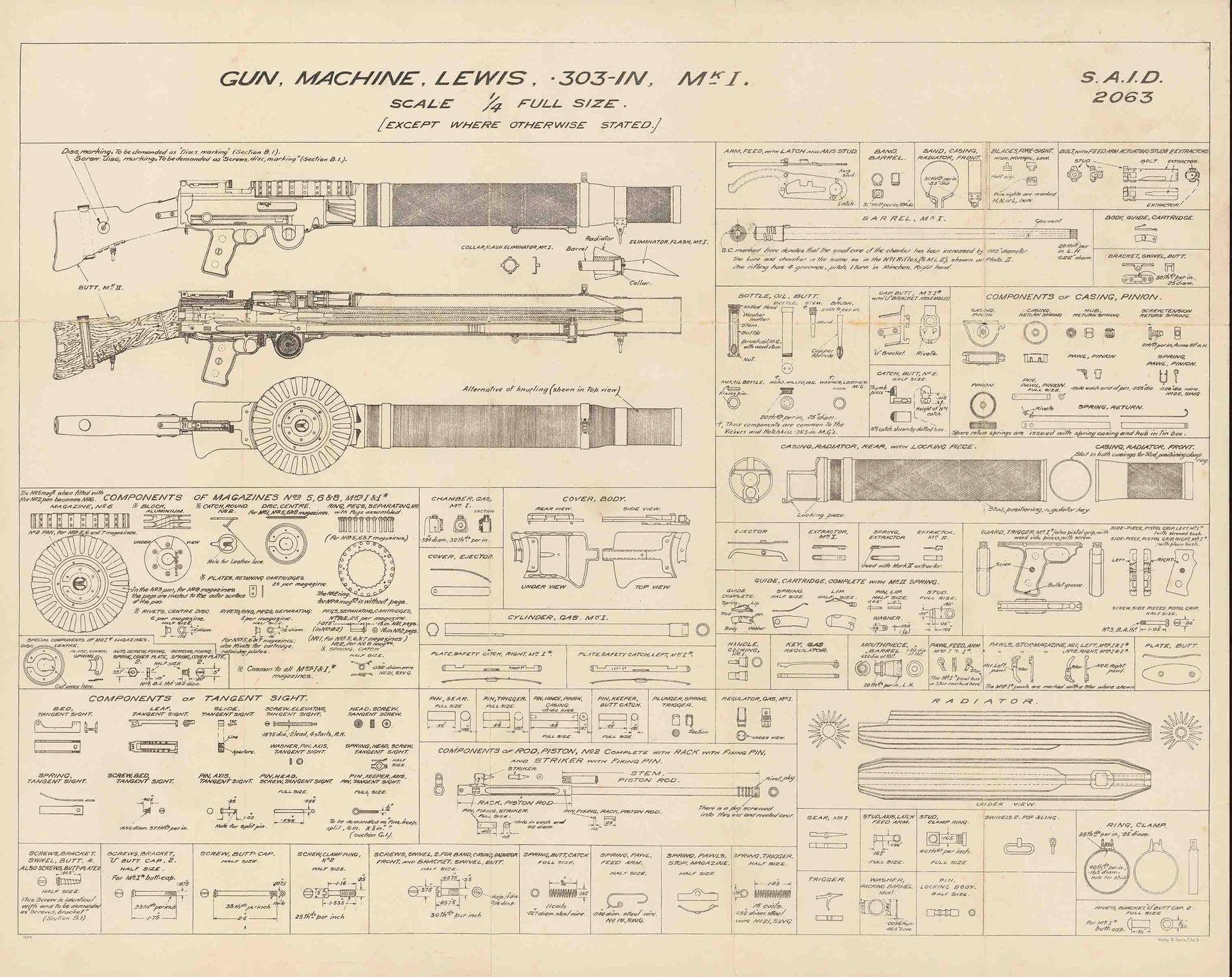 Lewis Machine Gun .303 Mk I