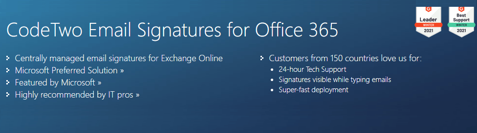 CodeTwo Email Signatures for Office 365