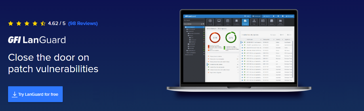 GFI LanGuard Vulnerability & Patch Management
