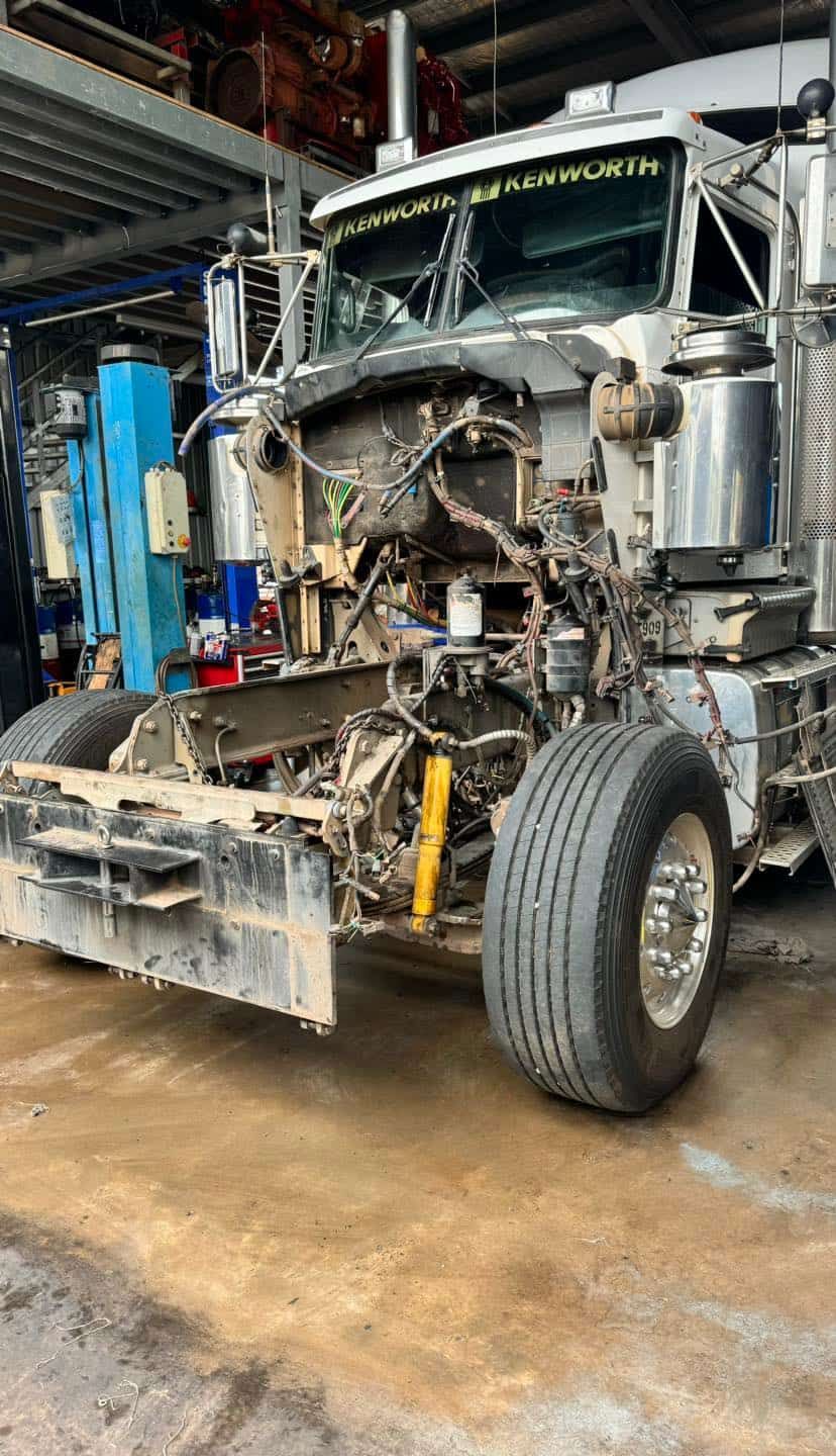 A Semi Truck is Being Worked on in a Garage — All things Diesel NT in Tivendale, NT