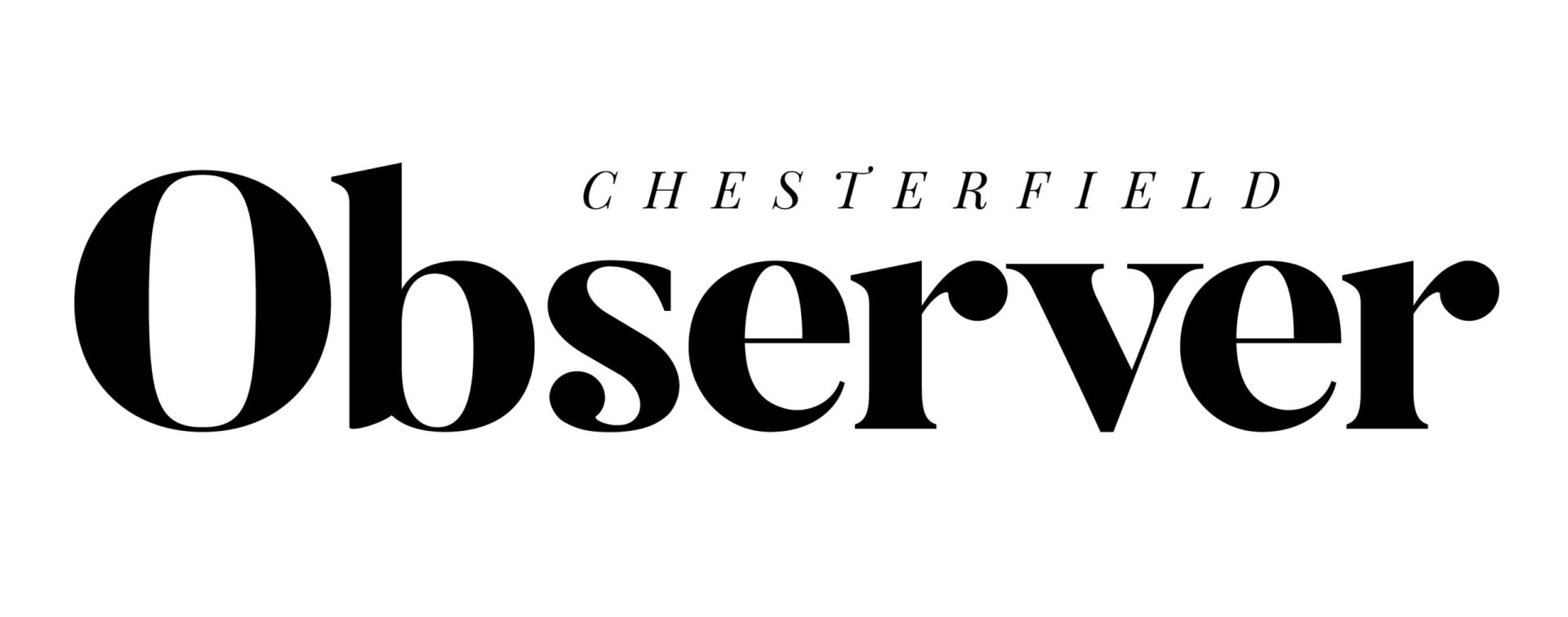 Chesterfield Observer newspaper logo: black bold 