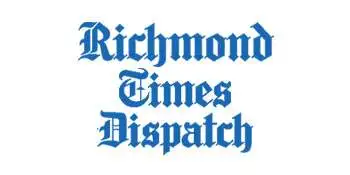 Richmond Times Dispatch newspaper logo in blue.