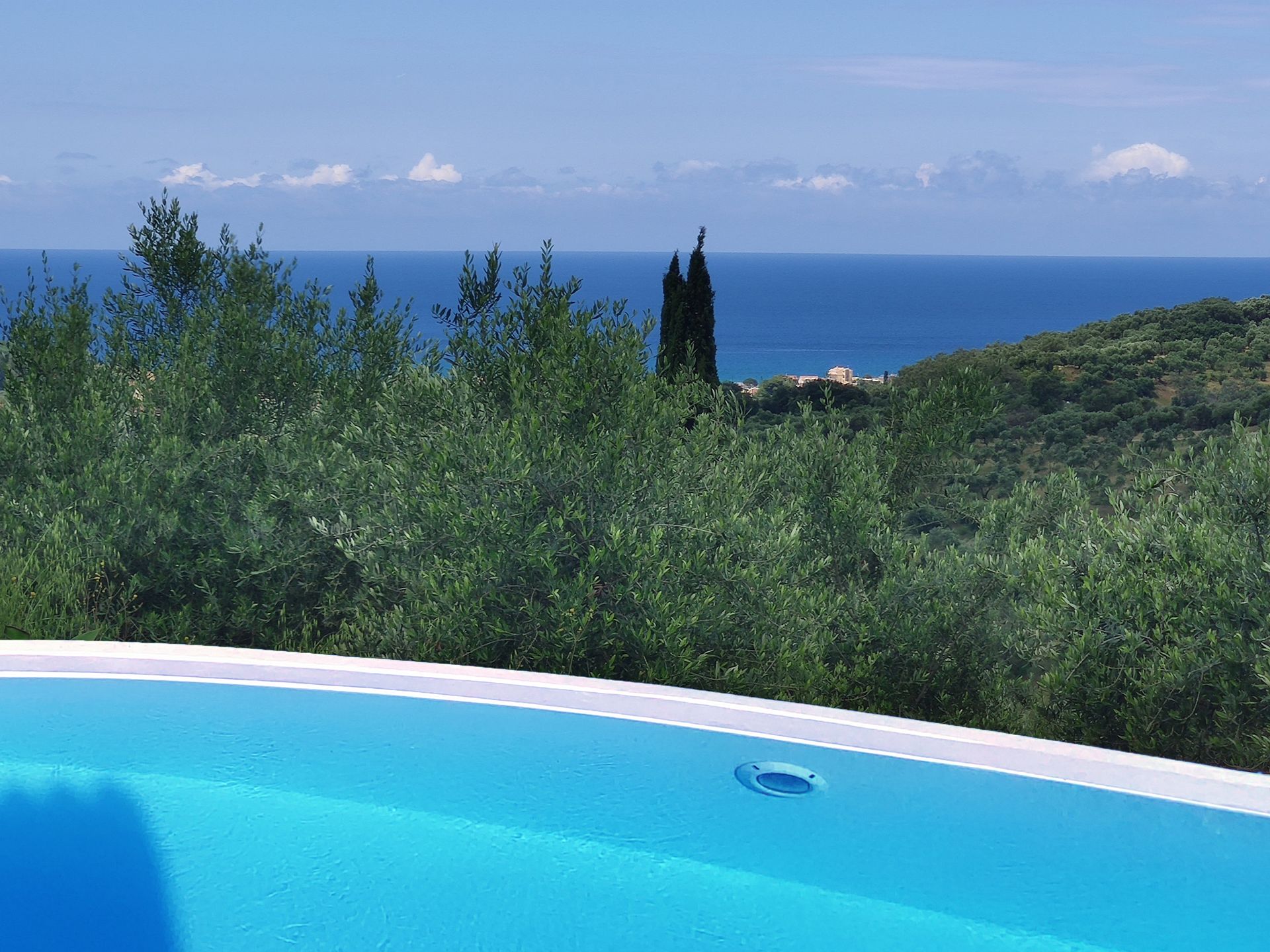 Sea view from Corfu villa