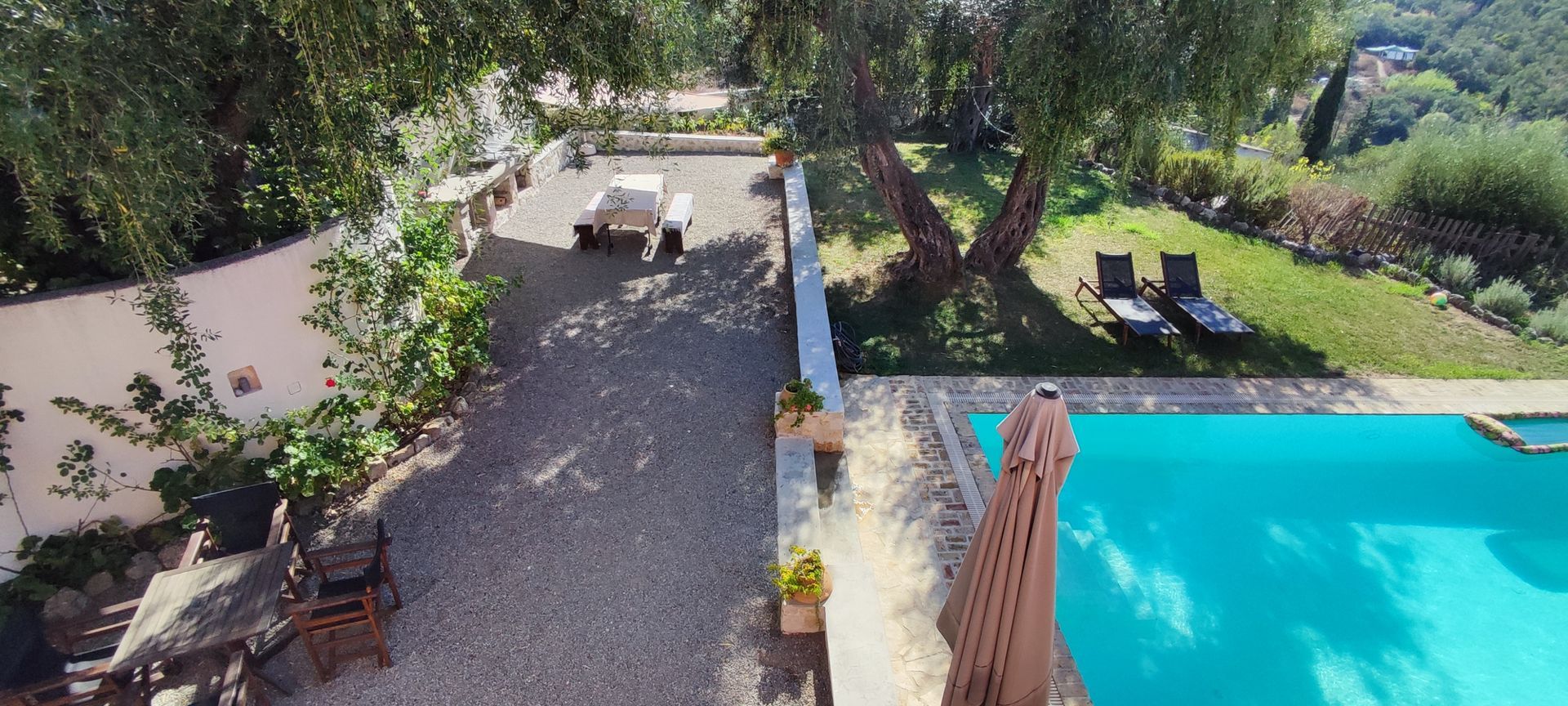 Corfu villa from balcony