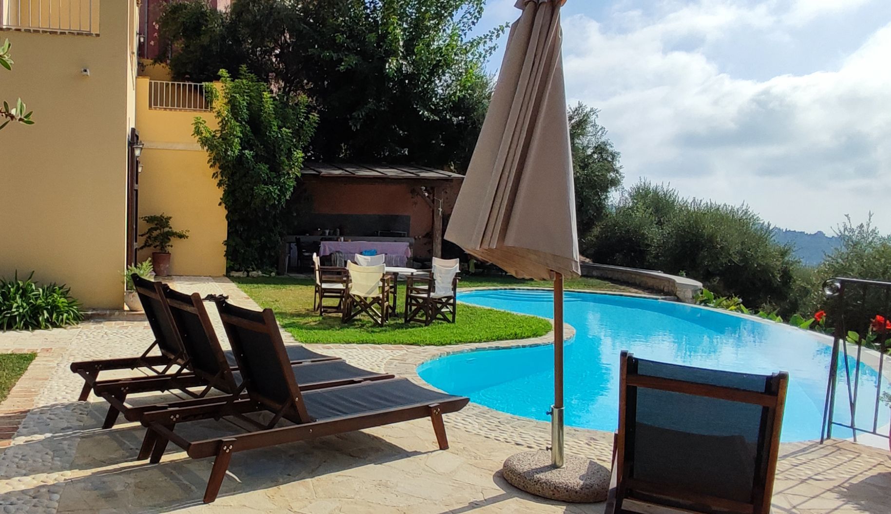 Corfu retreat garden view