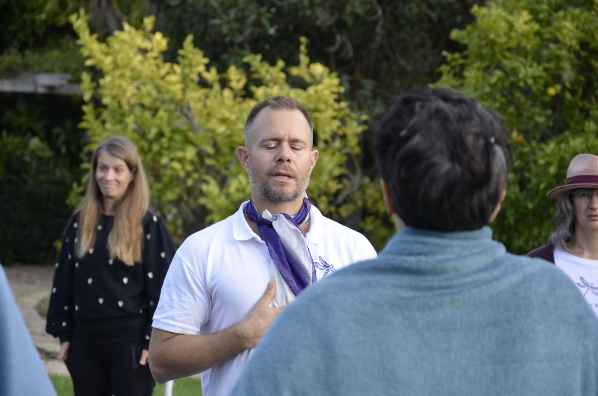 Luc showing emotions at constellation practice