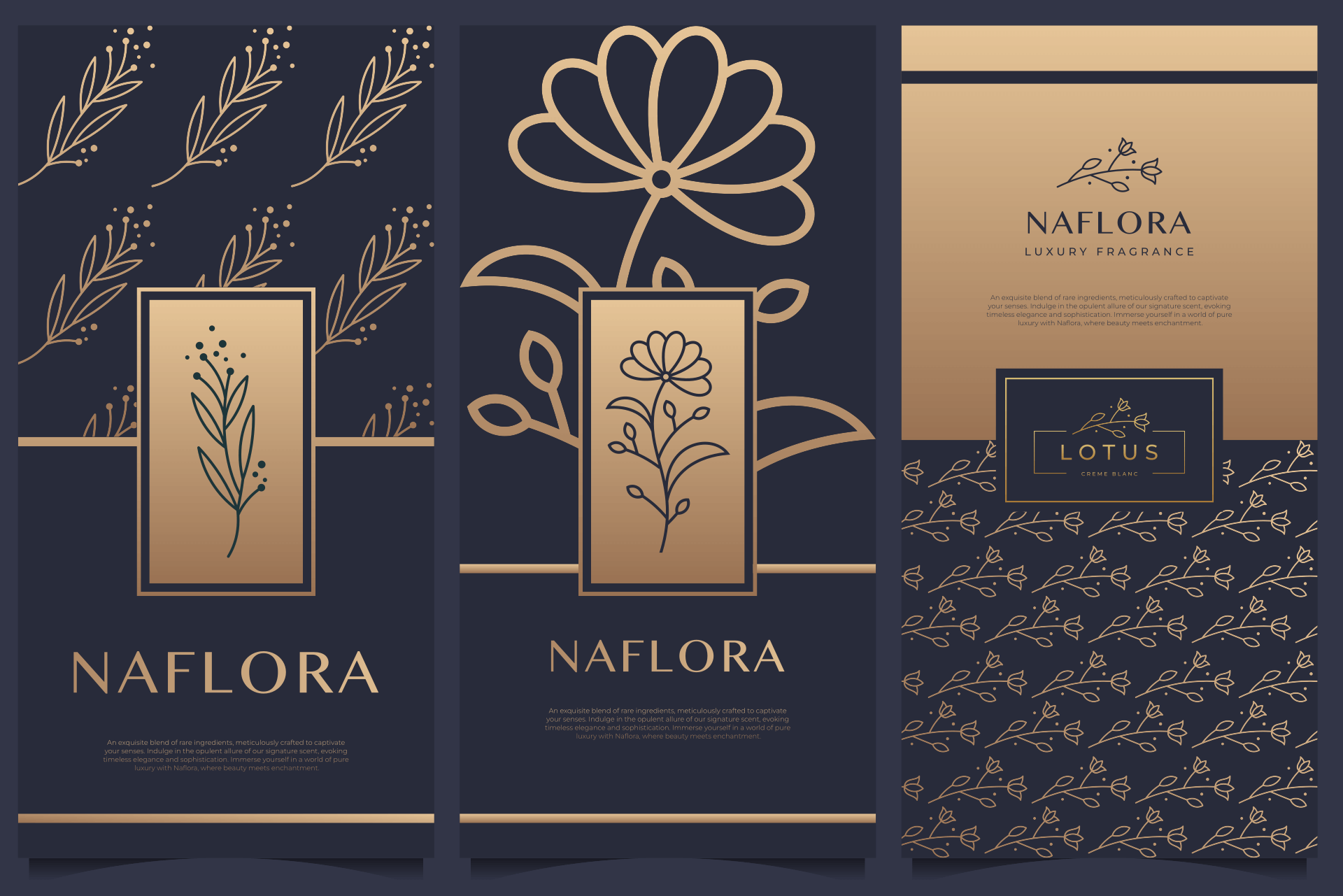 Naflora perfume packaging