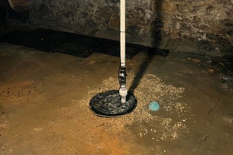 sump pump installation