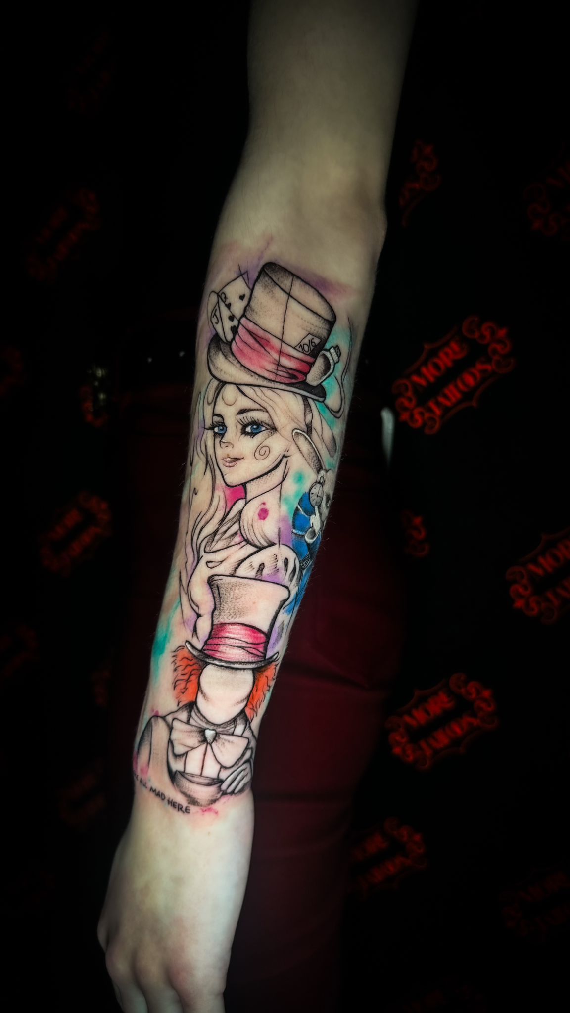 Color Tattoo Alice im Wunderland
