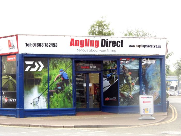 Angling Direct fishing tackle and bait shop, Wroxham, Norfolk.
