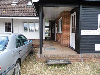 Private parking space and walkway to entrance of Albion Cottage