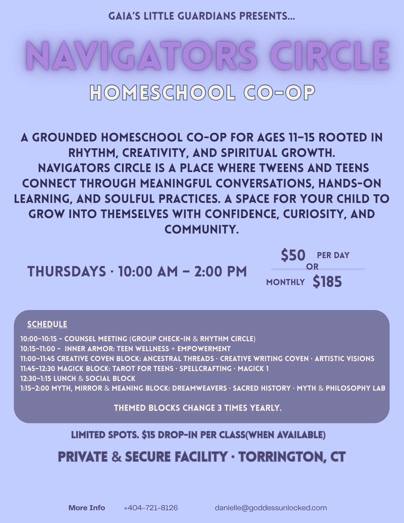 Navigators Day (Ages 11-15) *Monthly Option*