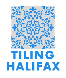 A tiling halifax logo with a blue and white pattern