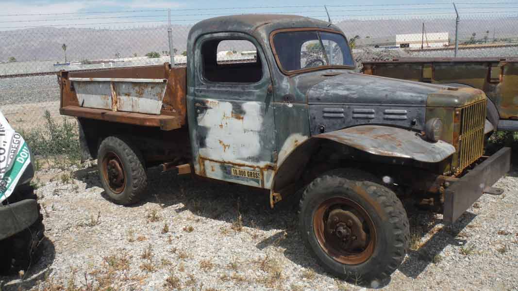 Dump Truck — 1942 Dodge WWII 4x4 dump truck in Indio, CA