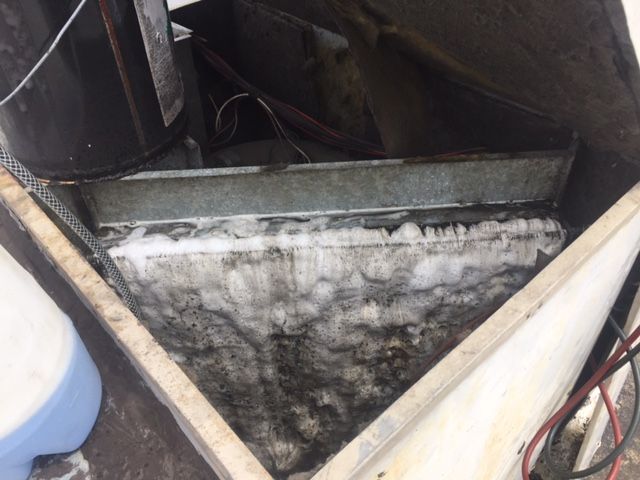 A box with a lot of ice in it