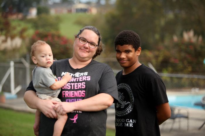 Melissa and her two sons.