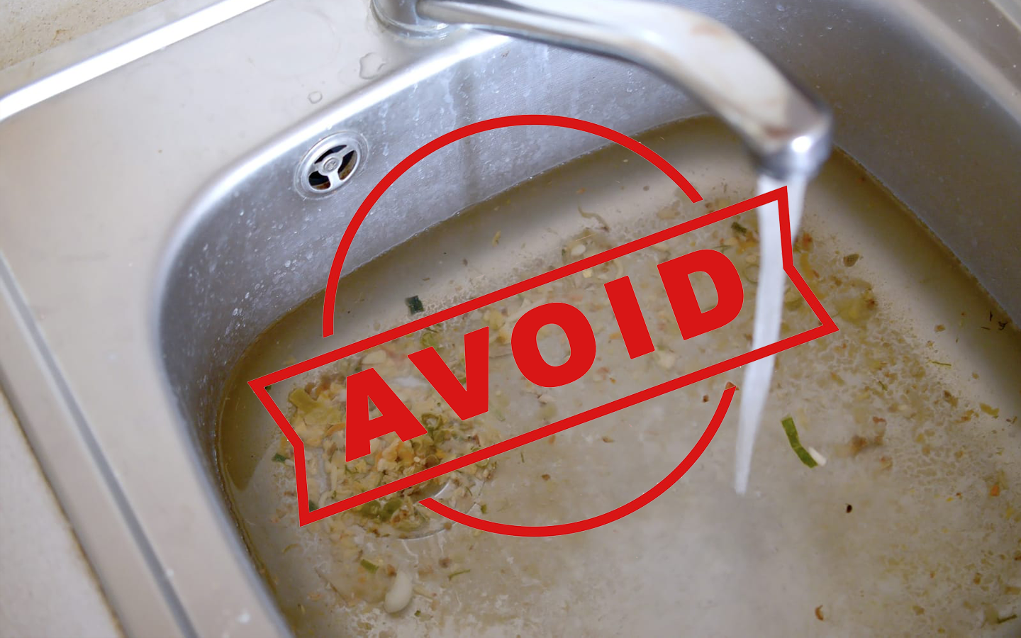 avoid debris in sinks