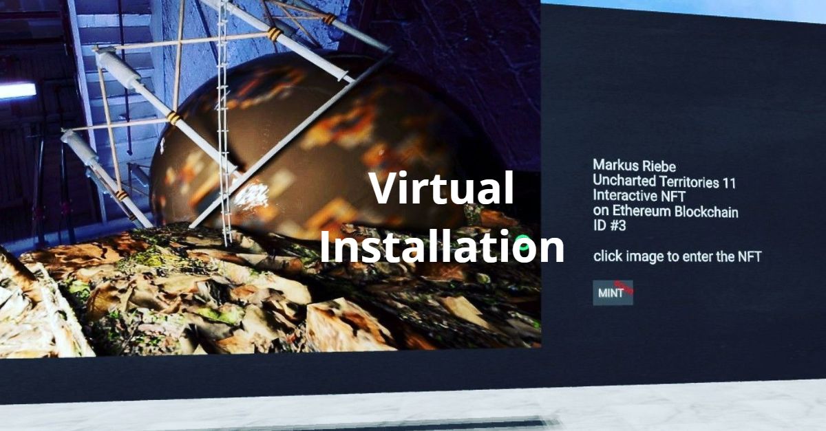 a picture of a globe with the words virtual installation on it
