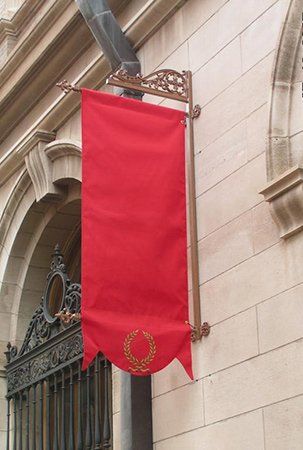 Red Flag with Design - Pride City Awning and Canvas in Pueblo CO