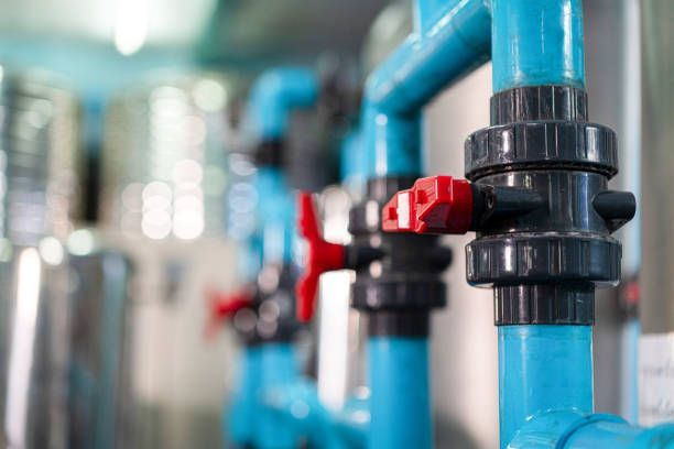 Industrial interior of water pump