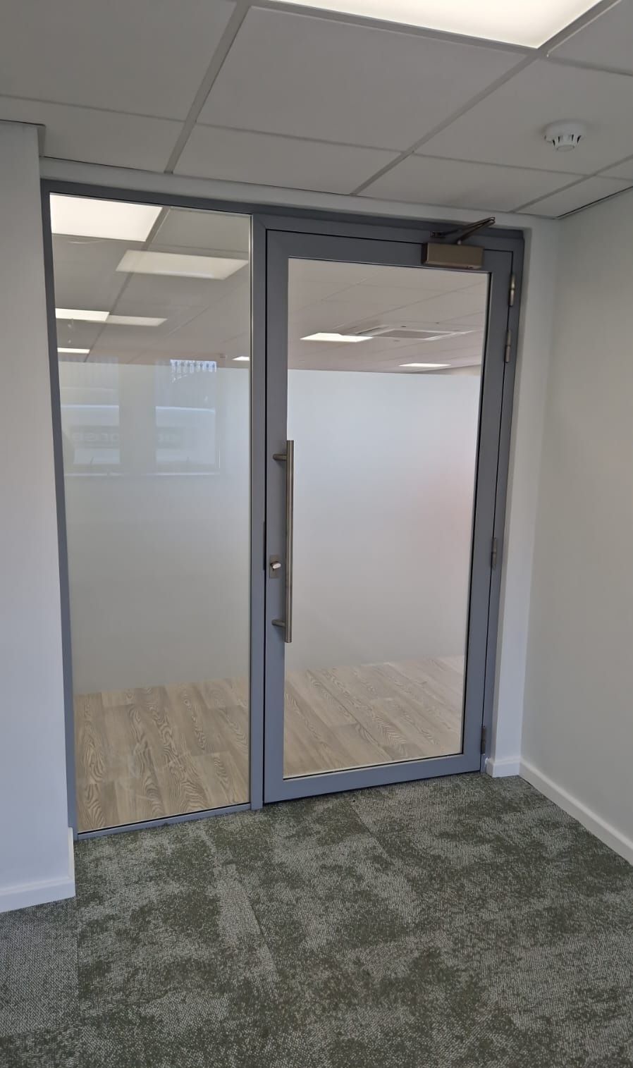 Acoustic Office Glass Partition Project with Acoustic Framed Glass Doors in Gosforth, Newcastle