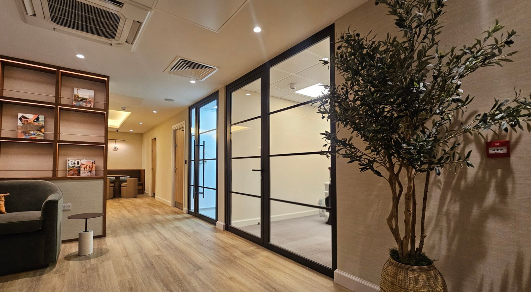 30-0 E30 Steel Fire Rated Office Glass Partitions installed at Team Valley, Gateshead by Clear Divide 