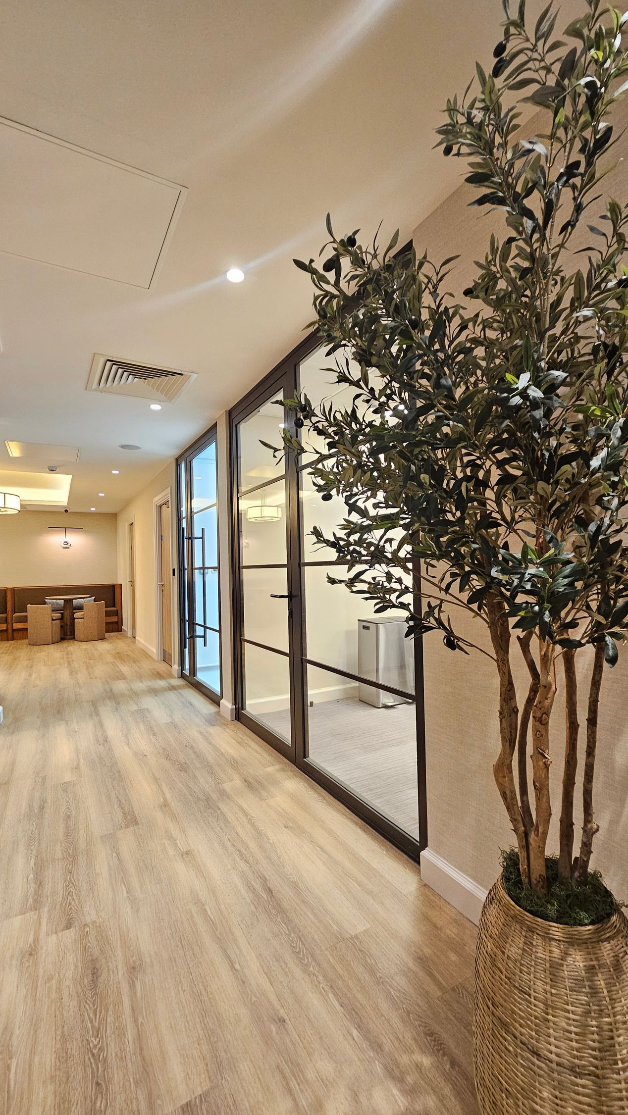 Steel crittall style fire rated office partitions installed in Team Valley, Gateshead