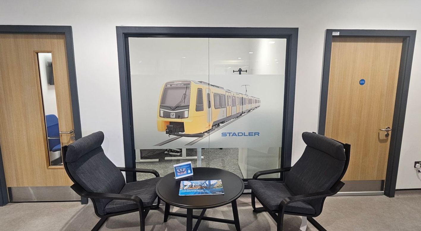 E30 (30/0) Aluminium Fire Screen Installed at Newcastle Metro's New Home in Gosforth, Newcastle