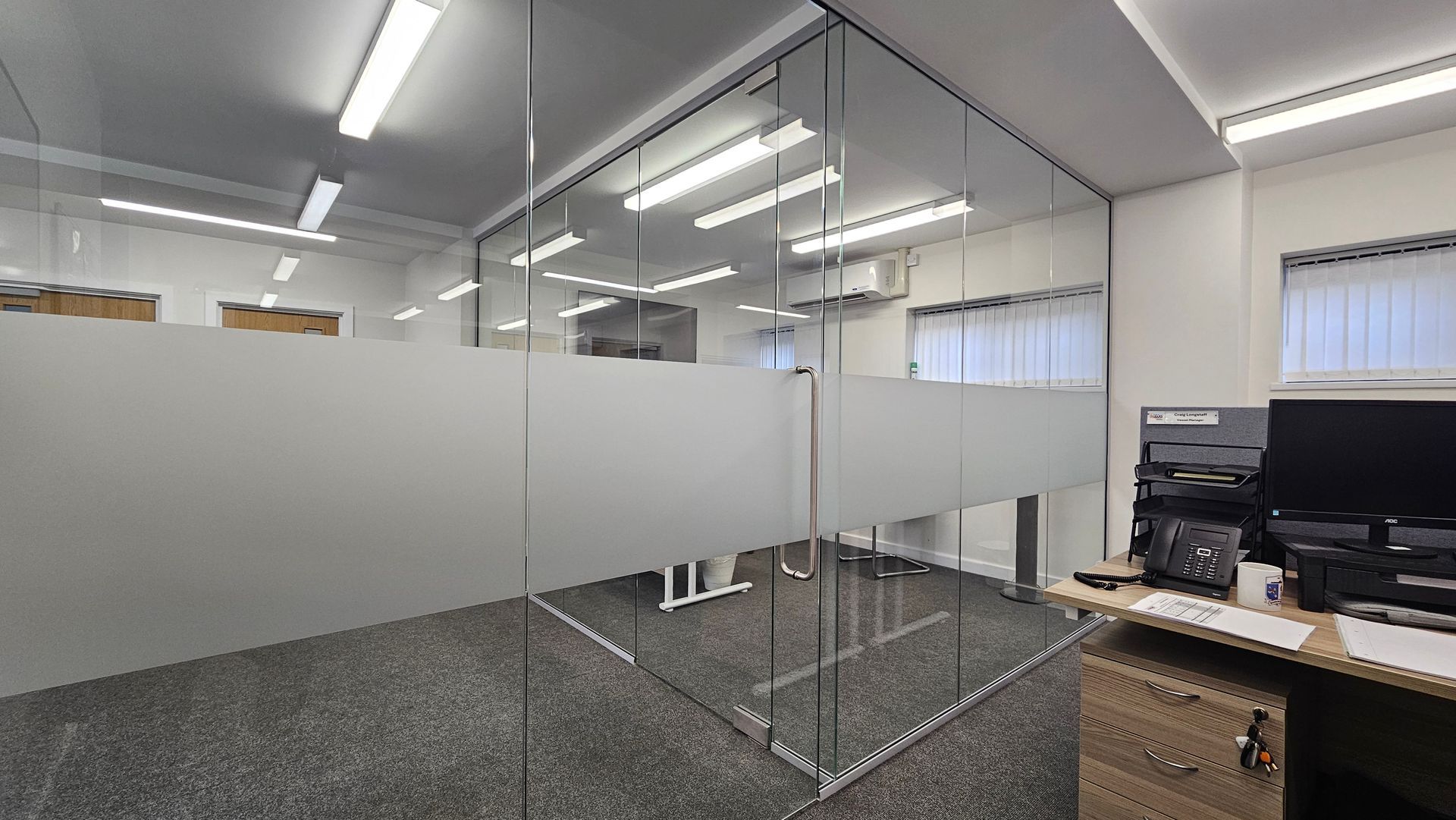 Clear Divide Glass Partitions Installation at South Shields Docks