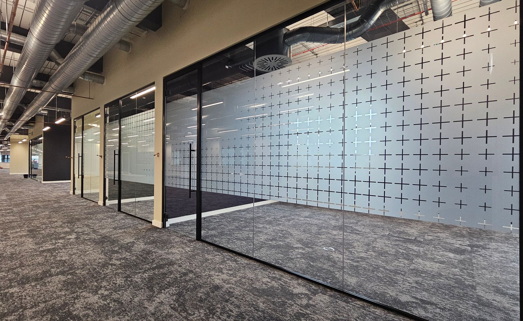 Single Glazed Frameless Glass Partition