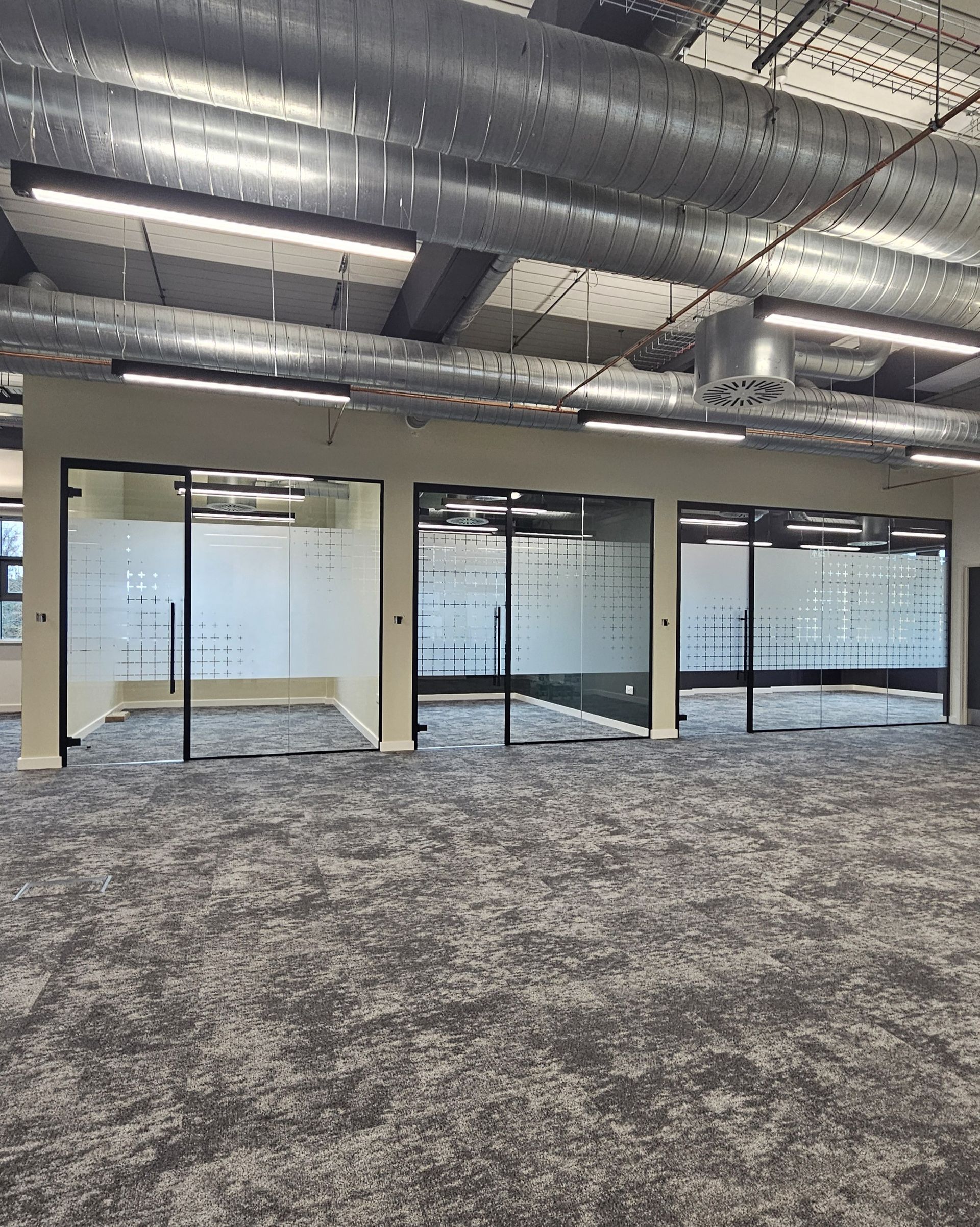 Acoustic Office Glass Partitions installed on Newcastle Quayside 
