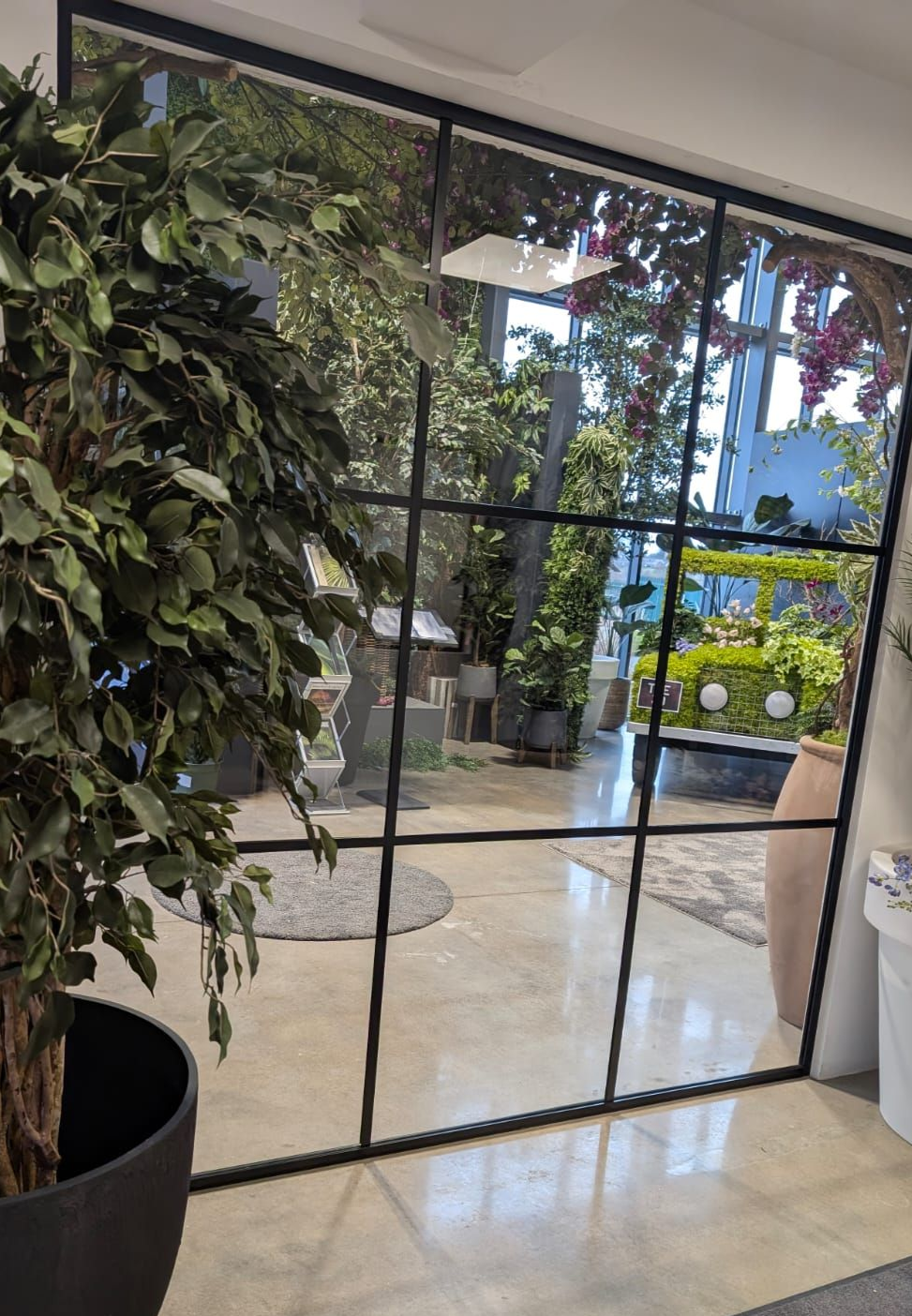 Banded internal glass partition installed in Northumberland 