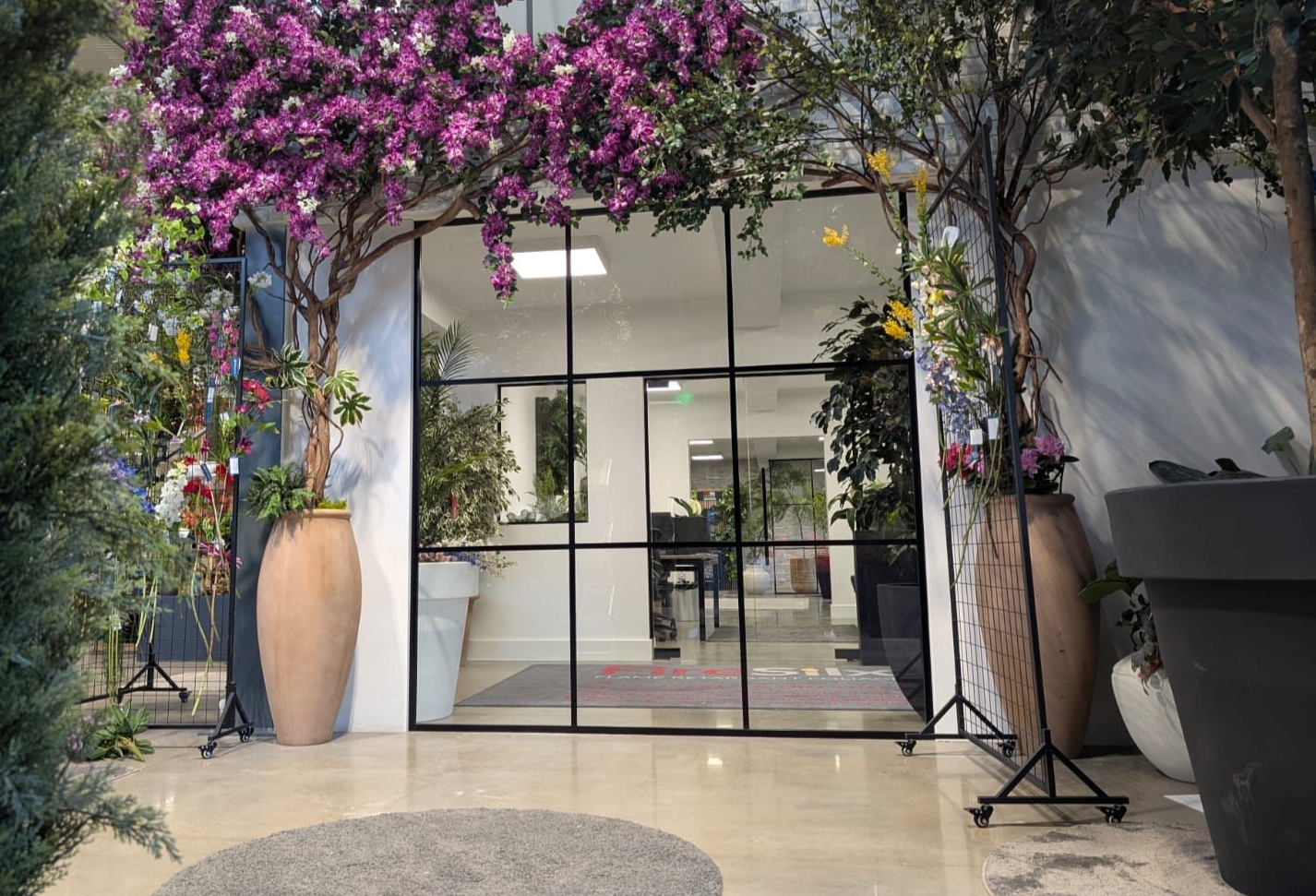 Crittall style banded glass partition installation in Northumberland by Clear Divide