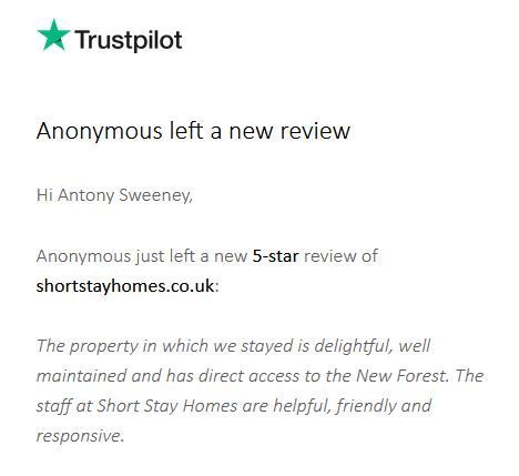 Arniss Farmhouse New Forest five-star review