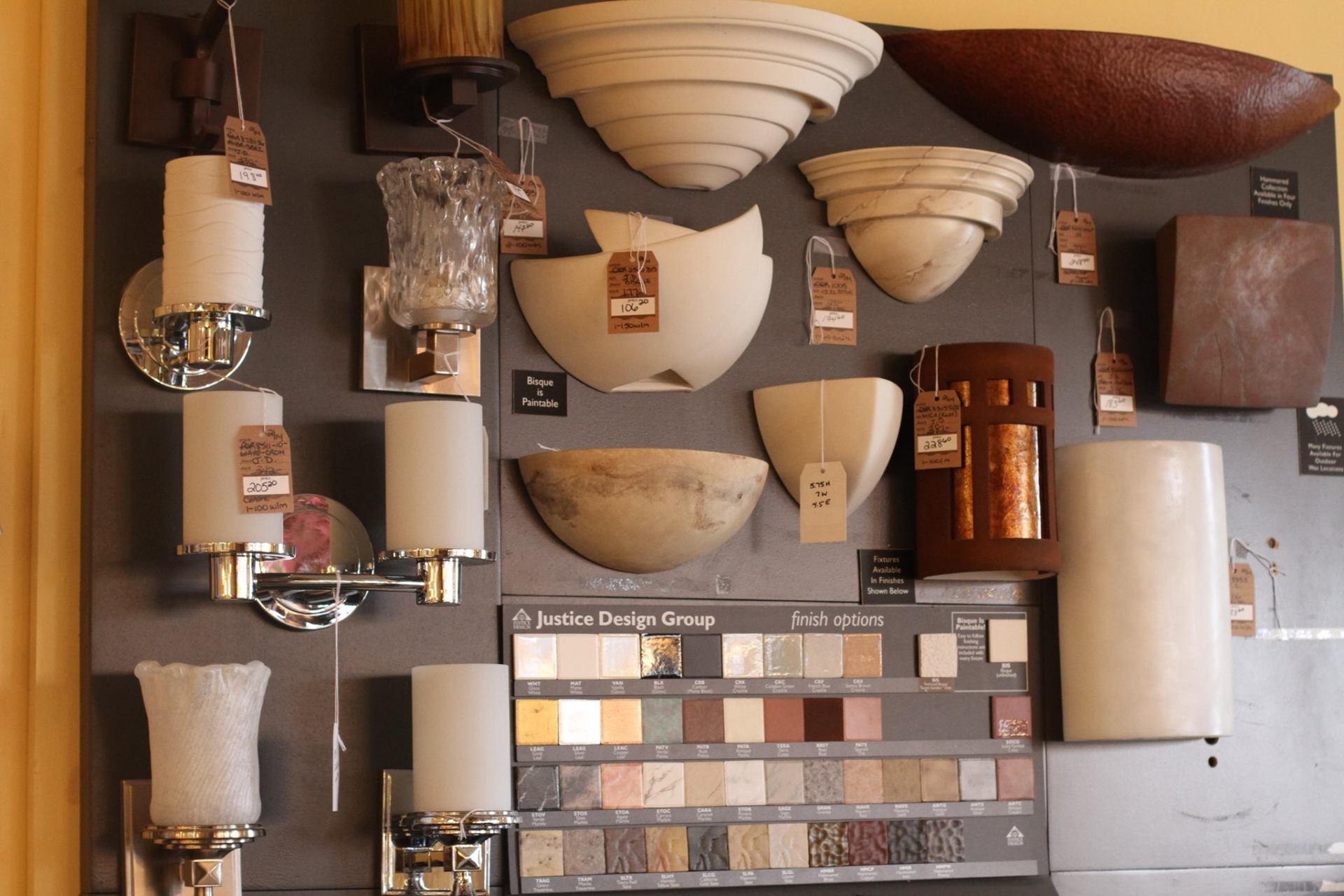 light fixtures available at F & M Electrical Supply Lighting Showroom