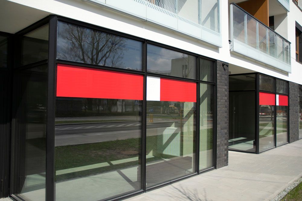 Building with Banners on the Windows — NBM Constructions in Albury