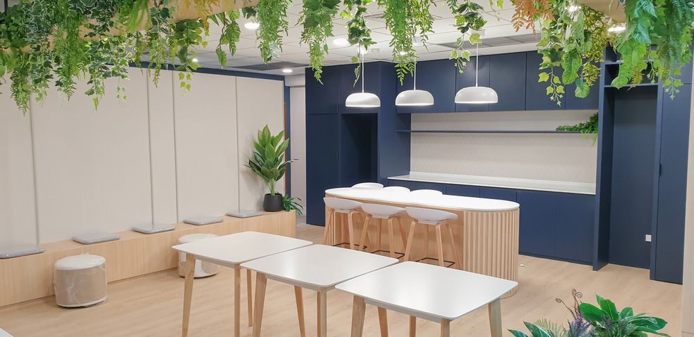 Room with Tables and Stools — NBM Constructions