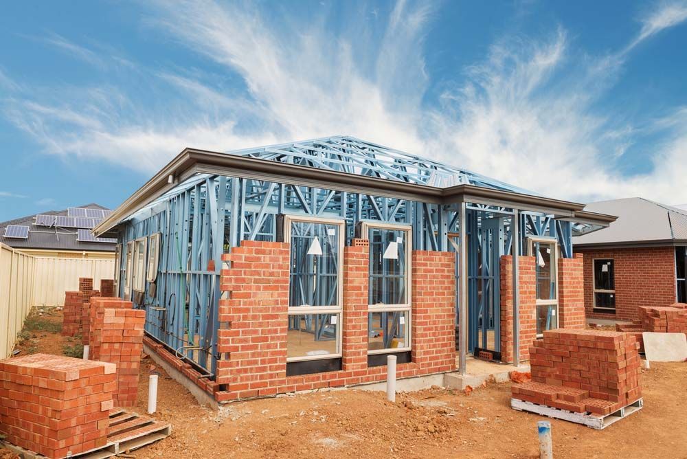 Construction of a House with Bricks and Metal Frame — NBM Constructions in Wodonga