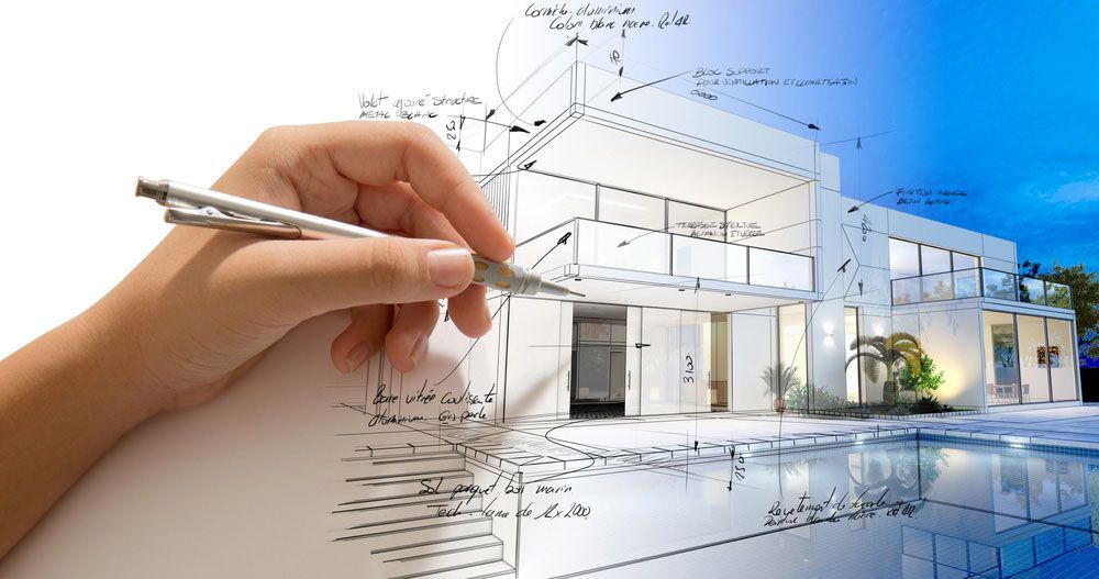 Artist Sketching a Home Design — NBM Constructions