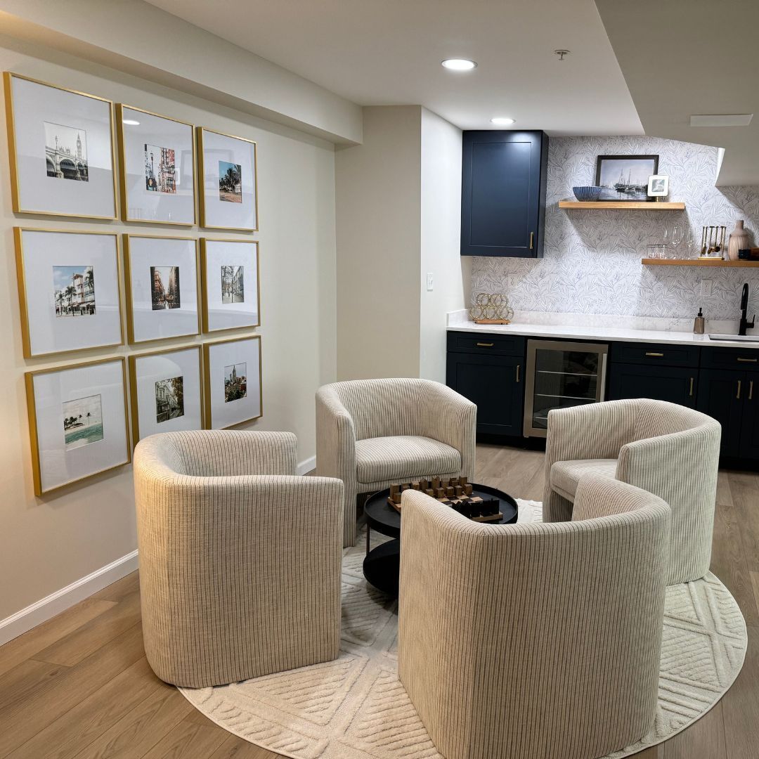 Basement Remodel with Interior Decorating in Mechanicsburg, PA