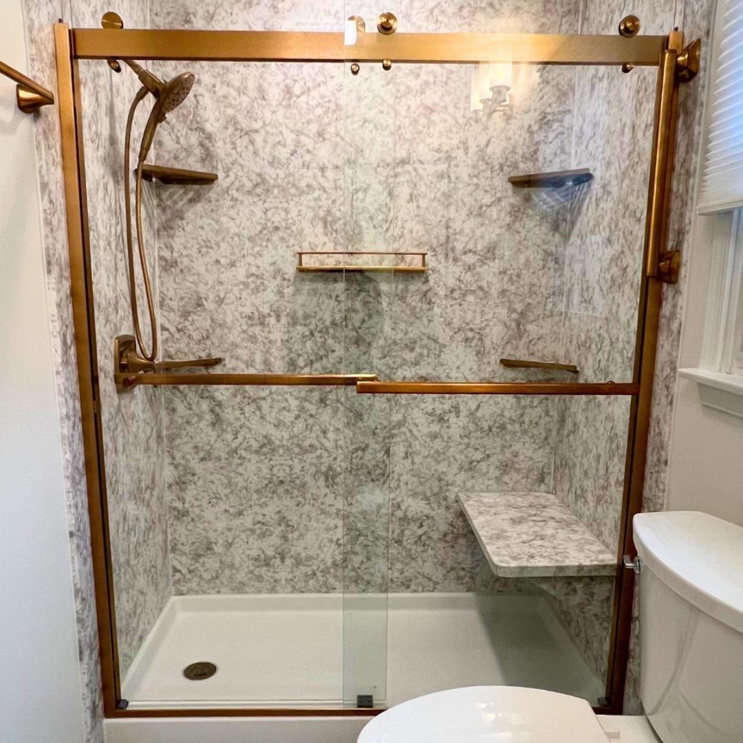 Modern Gold-Color Shower