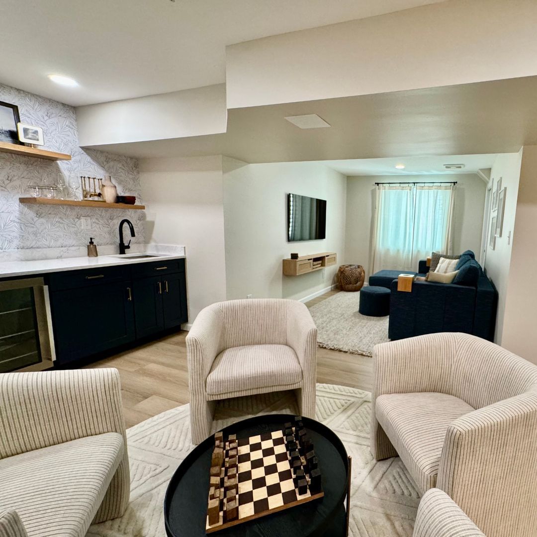 Different Angle of Basement Remodel with Interior Decorating in Mechanicsburg, PA