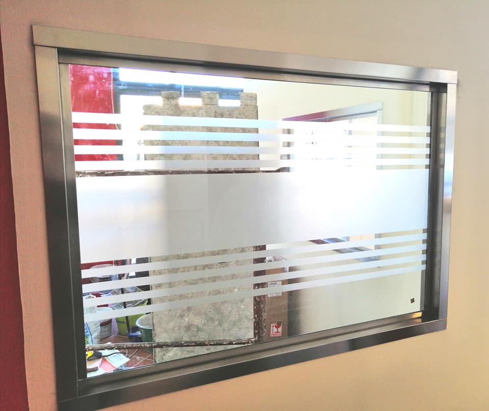 Finestra interna in vetro