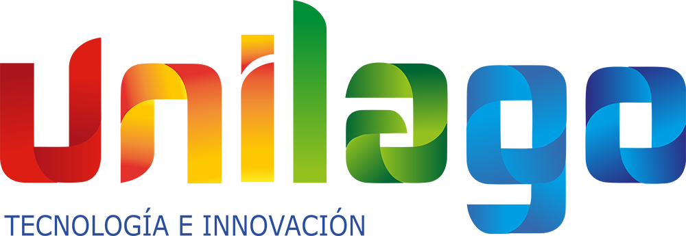 Unilago logo with gradient colors and the text "TECNOLOGÍA E INNOVACIÓN" below.