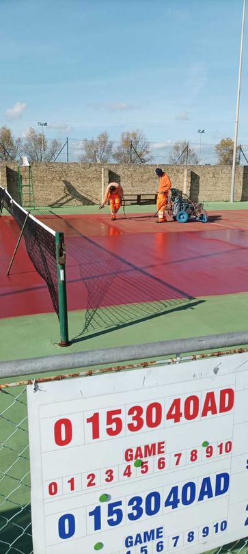 pavimentazione per campo da tennis
