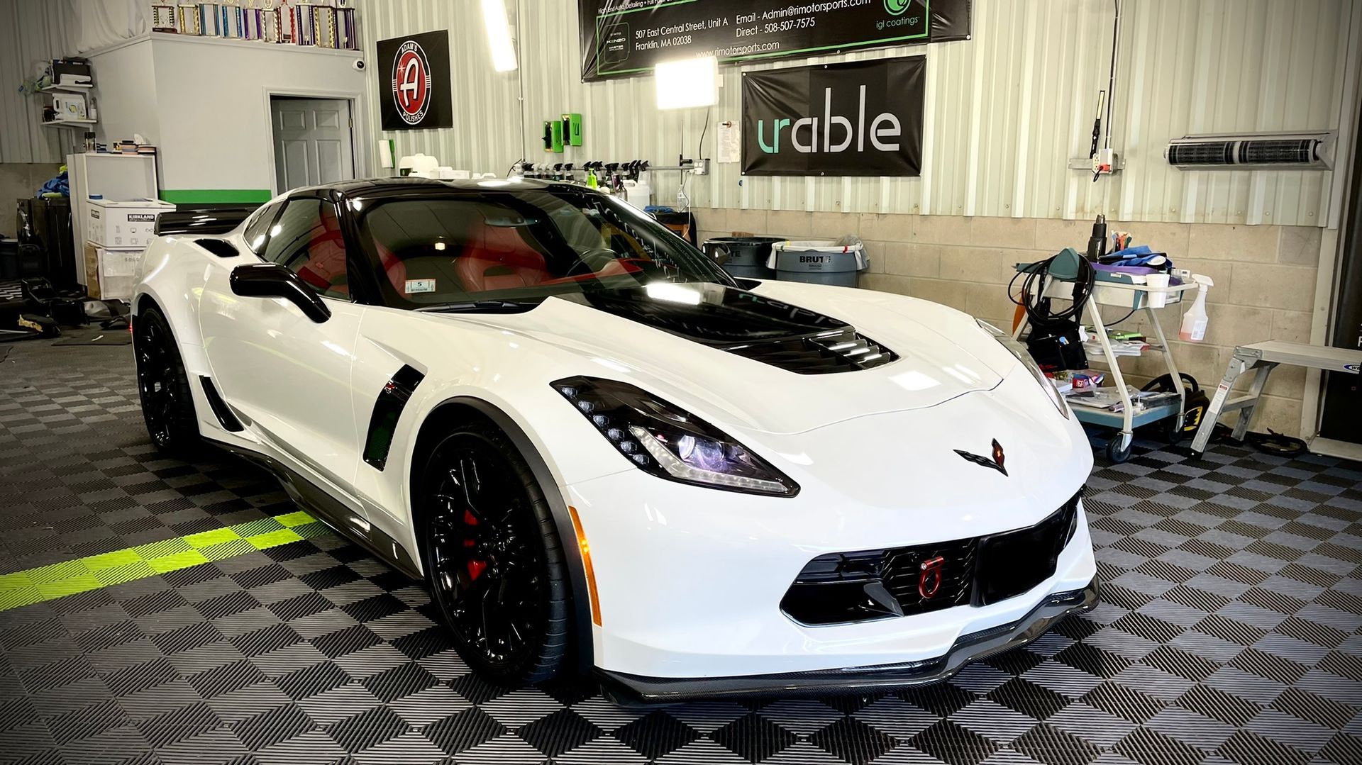white car