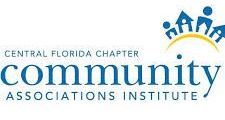 The logo for the central florida chapter community associations institute.